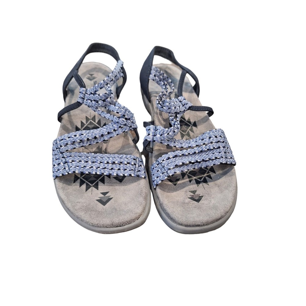 Size 6 Baby Blue Skechers Sandals